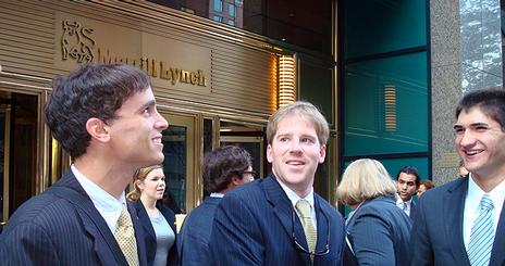 new york finance network, merrill lynch, students, wall street, new york city, finance